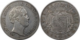 Altdeutsche Münzen und Medaillen, SACHSEN- ALBERTINE. Friedrich August II. (1836-1854). Taler 1844 G, Silber. AKS 99. Sehr schön
