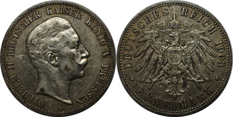 Deutsche Münzen und Medaillen ab 1871, REICHSSILBERMÜNZEN, Preußen, Wilhelm II. ...