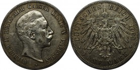 Deutsche Münzen und Medaillen ab 1871, REICHSSILBERMÜNZEN, Preußen, Wilhelm II. (1888-1918). 5 Mark 1903 A, Silber. Jaeger 104. Sehr schön