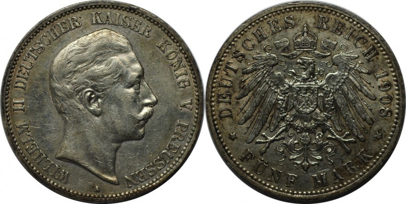 Deutsche Münzen und Medaillen ab 1871, REICHSSILBERMÜNZEN, Preußen, Wilhelm II. ...