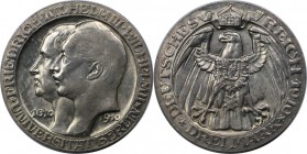 Deutsche Münzen und Medaillen ab 1871, REICHSSILBERMÜNZEN, Preußen. Wilhelm II. (1888-1918). Universität Berlin Jahrhundertfeier. 3 Mark 1910 A, Silbe...