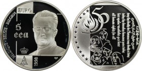 Europäische Münzen und Medaillen, Belgien / Belgium. 50 Jahre Menschenrechte. 5 Ecu 1998, Silber. Schön 186. Polierte Platte