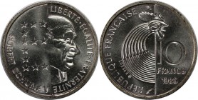 Europäische Münzen und Medaillen, Frankreich / France. Robert Schuman. 100 Francs 1986, Silber. KM 958a. UNC