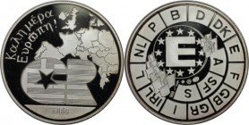 Europäische Münzen und Medaillen, Griechenland / Greece. Guten Morgen Europa (Καλημέρα Ευρώπη!) Ellas. Medaille ND, Silber. Polierte Platte...