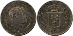 Europäische Münzen und Medaillen, Italien / Italy. Neapel. Ferdinand II. 5 Grana 1836, Silber. KM 326. Fast Vorzüglich