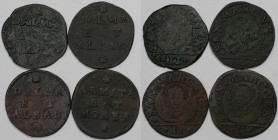 Europäische Münzen und Medaillen, Italien / Italy, Lots und Sammlungen. Venedig. Francesco Morosini (1688-1694). Gazzetta zu 2 Soldi. Lot von 4 Münzen...