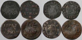 Europäische Münzen und Medaillen, Italien / Italy, Lots und Sammlungen. Venedig. Francesco Morosini (1688-1694). Lot von 4 Münzen ND. Schön-sehr schön...