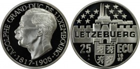 Europäische Münzen und Medaillen, Luxemburg / Luxembourg. Adolphe Großherzog. 25 Ecu 1997, Silber. Polierte Platte