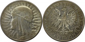Europäische Münzen und Medaillen, Polen / Poland. Königin Jadwiga. 10 Zlotych 1933, Silber. 0.53 OZ. KM Y#22. Sehr schön-vorzüglich, Kl.Kratzer, Fleck...