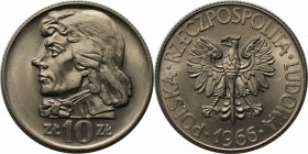 Europäische Münzen und Medaillen, Polen / Poland. Tadeusz Kosciuszko.10 Zlotych 1966, Kupfer-Nickel. KM Y#50. Stempelglanz, Haarkratzer