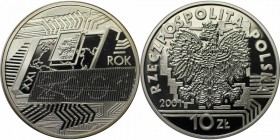 Europäische Münzen und Medaillen, Polen / Poland. Christliche Jahrtausendwende. 10 Zlotych 2001, Silber. 0.42 OZ. KM Y#406. Polierte Platte