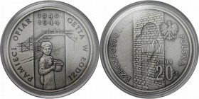 Europäische Münzen und Medaillen, Polen / Poland. Polen Getto Lodz. 20 Zlotych 2004, Silber. 0.84 OZ. KM Y#496. Stempelglanz