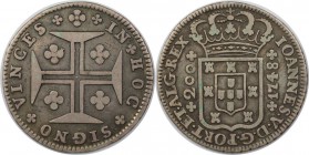 Europäische Münzen und Medaillen, Portugal. John V. 200 Reis 1748. Silber. KM 181. Sehr schön+