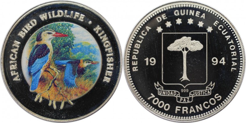 Weltmünzen und Medaillen, Äquatorial Guinea / Equatorial Guinea. American Bird W...