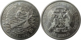 Weltmünzen und Medaillen, Saint thomas and prince islands. Weltfischereikonferenz FAO. 100 Dobras 1984. Stempelglanz