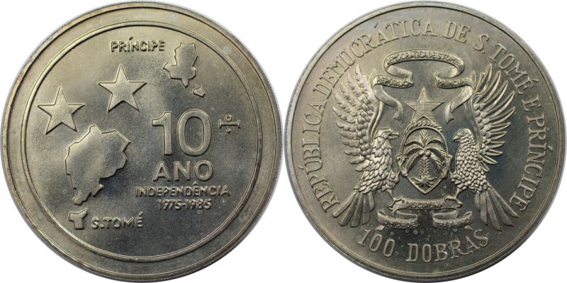 Weltmünzen und Medaillen, Saint thomas and prince islands. 10. Jahrestag der Una...