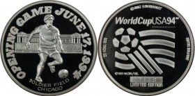 Weltmünzen und Medaillen, Vereinigte Staaten / USA / United States. Medaille 1994, Silber. Polierte Platte, Zertifikat