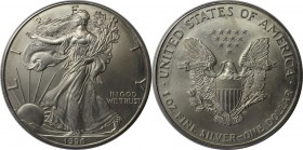 Weltmünzen und Medaillen, Vereinigte Staaten / USA / United States. "American Silver Eagle". 1 Dollar 1996, Silber. 1 OZ. KM 273. Stempelglanz