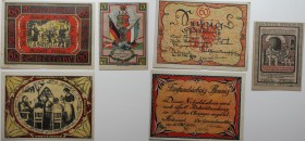 Banknoten, Deutschland / Germany, Lots und Sammlungen. Notgeld. Stedesand Gemeinde. 40, 60, 75 Pfennig 1920. Lot von 3 Banknoten. I
