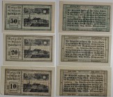 Banknoten, Österreich / Austria, Lots und Sammlungen. Notgeld Gemeinde Genhart. 10, 20, 50 Heller 19.05.1920. Lot von 3 Banknoten. I-II