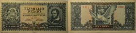 Banknoten, Ungarn / Hungary. MAGYAR NEMZETI BANK. 10 000 000 Pengö 1945. P.123. II