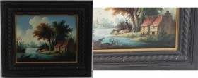 Kunst und Antiquitäten / Art and antiques. Ölgemälde. Niederländische Landschaft. Sommer. Maße mit Rahmen: 36 x 30 cm. Signiert M. Merijsi (unten rech...