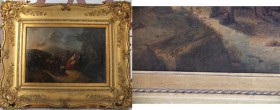 Kunst und Antiquitäten / Art and antiques. Ferdinand de Braekeleer der Ältere (1792 - 1883), belgischer Maler. Ölgemälde Kampfszene mit Soldaten und Z...