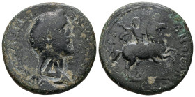 Thrace, Hadrianopolis. Antoninus Pius, AD 138-161. AE. 13.30 g. 28.68 mm.