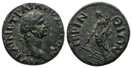 Thrace, Perinthus. Trajan, AD 98/102. AE. 5.33 g. 20.07 mm. 
Obv: ΑΥ ΚΑΙ ΝΕ ΤΡΑΙΑΝΟΣ ΣΕΒΑΣ ΓΕ. Laureate head of Trajan, right.
Rev: ΠΕΡΙΝΘΙΩΝ. Tyche s...