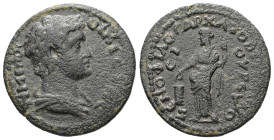 Phrygia, Temenothyrae. Time of Gordian III, AD 238–244. AE. 6.95 g. 23.95 mm. Magistrate, Lollius Xenophilos, first archon for the second time.
Obv: Τ...