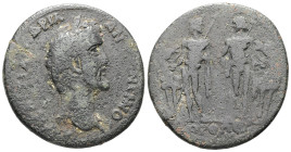 Caria, Orthosia. Antoninus Pius, AD 138–161. AE. 23.37 g. 37.01 mm.
Obv: ΑΥ ΚΑΙ ΤΙ ΑΙ ΑΔΡΙΑ ΑΝΤΩΝΙΝΟϹ. Laureate head of Antoninus Pius, right. 
Rev: Ο...