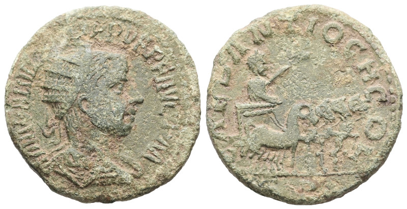 Pisidia, Antioch. Philip I, AD 244–245. AE. 9.28 g. 26.63 mm.
Obv: IMP N IVL PHI...