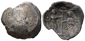 Alexius I Comnenus, AD 1081-1118. AR, Histamenon Nomisma. 3.04 g. 24.44 mm. Thessalonica. 
Obv: KE RΘ ΑΛΕΖ / IC - XC Bust of Christ, nimbate, facing, ...