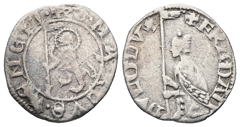 Italy. Venice. Francesco Dandolo, AD 1328-1339. AR, Soldino. 0.70 g. 17.08 mm. 
...