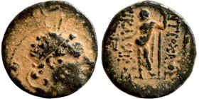 SELEUKID KINGS of SYRIA Uncertain ruler (3-2 centur BC). AE Bronze. 
15mm 2.39g

Artificial sand patina