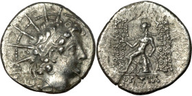 SELEUKID KINGS of SYRIA. Antioch mint. Antiochos VI Dionysos (144-142 BC). Hemidrachm. Obv.: radiate and diademed head right. Rev.: [ΒΑ]ΣΙΛΕΩΣ / ΑΝΤΙΟ...