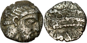 Silver coin (4-1 century BC)
8mm 0,66g0