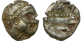 Phoenicia, Arados. Uncertain king. Circa 380-351/0 BC. AR Obol - 1/12 Shekel
8mm 0,50g0