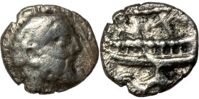 Phoenicia, Arados. Uncertain king. Circa 380-351/0 BC. AR Obol - 1/12 Shekel
8mm 0,65g0