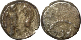 Phoenicia, Obol, Sidon (375-333 BC) Obverse: Galley l.; legend in Phoenician, Reverse. Persian king battling lion
8mm 0,90g0