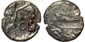 Phoenicia, Obol, Sidon (375-333 BC) Obverse: Galley l.; legend in Phoenician, Reverse. Persian king battling lion
9mm 0,56g0