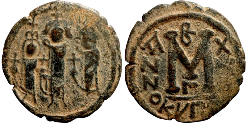 Heraclius, Martina and Heraclius Constantine (610-641). Follis. Obverse: From le...