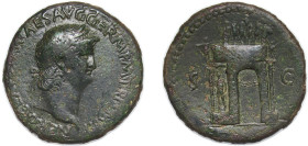 Rome Roman Empire 62 - 68 AE Sestertius - Nero (S C; Mars, Pax, and Victory) Bronze Rome Mint 23.24g VF RIC I 145 OCRE ric.1(2).ner.145