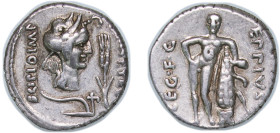 Rome Roman Republic (ancient) 47 BC - 46 BC AR Denarius - Scipio (Rare, He commanded the centre line of Pompey's army at Pharsalus, then became Caesar...