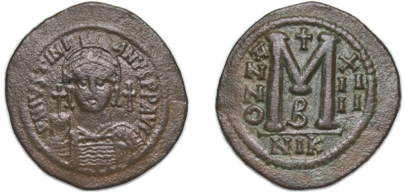 Byzantine states Byzantine Empire 540 - 541 NIK B XIIII 40 Nummi - Justinian I (...