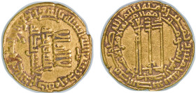 Islamic states Abbasid Caliphate AH 185 (801) Dinar - al-Rashid Gold 4.21g XF Edge Chip A 218.3