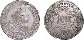 Low countries feudal Duchy of Brabant Spanish possession 1635 1 Ducaton - Philip IV (First bust) Silver (.944) Antwerp Mint 32.35g VF KM 56.1 KM 56.2 ...