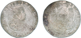 Low countries feudal Duchy of Brabant Spanish possession 1649 1 Ducaton - Philip IV (Second bust) Silver (.944) Antwerp Mint 31.81g VF Gelder Hoc 327-...