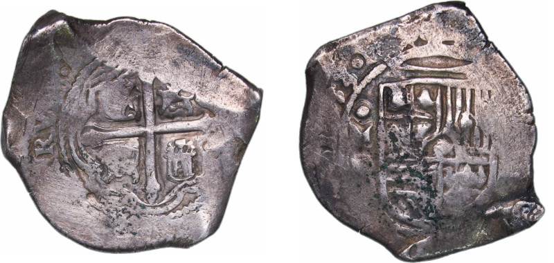 Mexico Spanish colony 1653 Mo P 8 Reales - Philip IV Silver (.9306) Mexico City ...