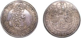 Austria Archduchy of Austria Holy Roman Empire 1686 - 1696 2 Thalers - Leopold I (Hall) Silver Hall, Tyrol Mint 57.17g AU KM 1338 Her 574 Dav EC II 32...